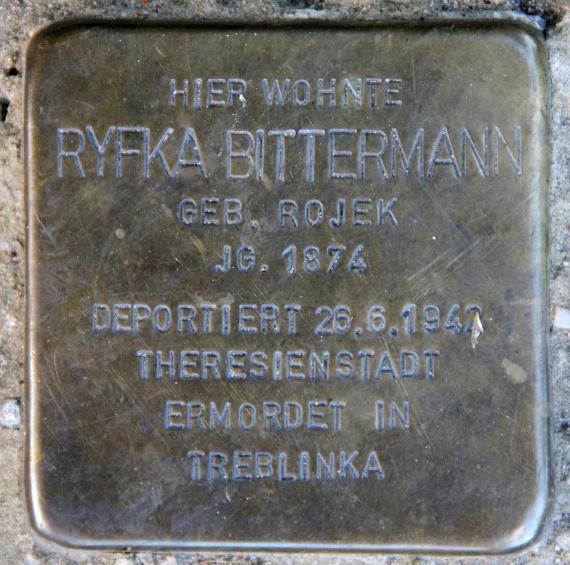 Stolperstein Kleineweg 129 (Temph) Ryfka Bittermann