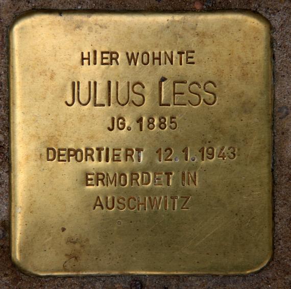 Stolperstein Kleiststr 31 (Schön) Julius Less