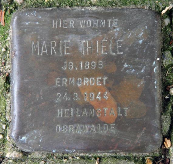 Stolperstein Klosterheider Weg 1 (Hermd) Marie Thiele