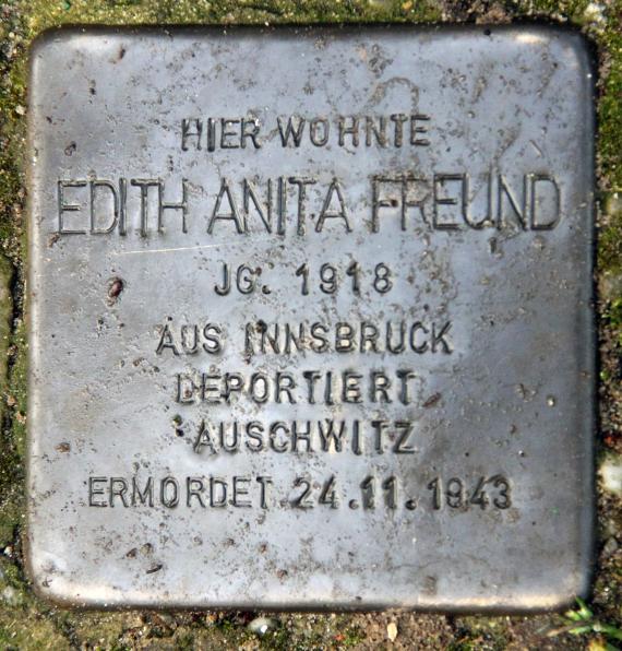 Stolperstein Knappenpfad 7 (Frohn) Edith Anita Freund