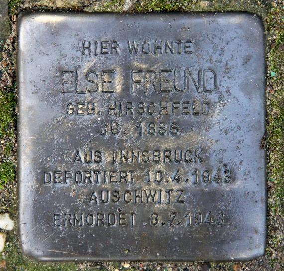 Stolperstein Knappenpfad 7 (Frohn) Else Freund
