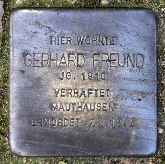 Stolperstein Knappenpfad 7 (Frohn) Gerhard Freund