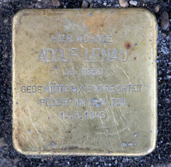 Stolperstein Lützowplatz 17 (Tierg) Adolf Lenau