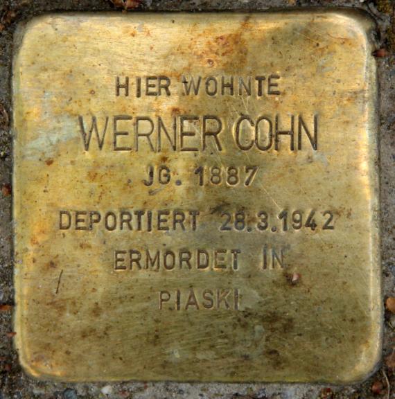 Stolperstein Landshuter Str 35 (Schön) Werner Cohn