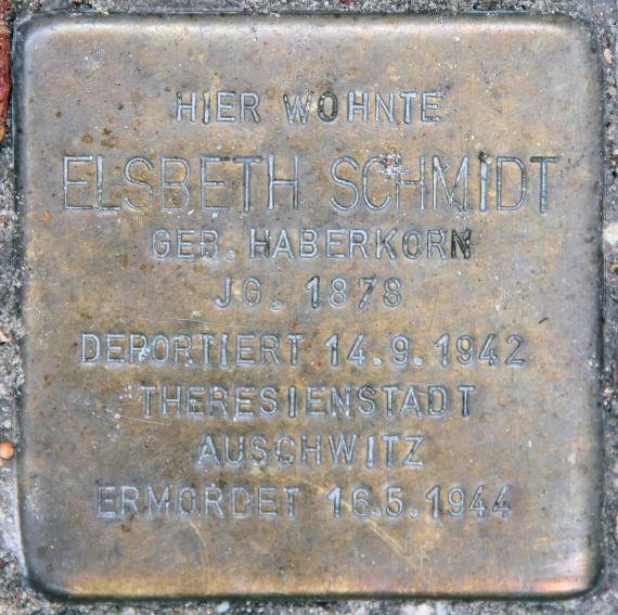 Stolperstein Landshuter Str 3 (Schöb) Elsbeth Schmidt