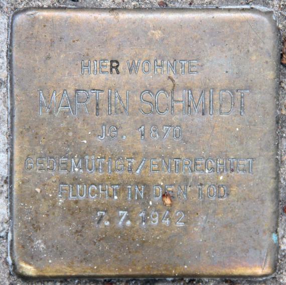 Stolperstein Landshuter Str 3 (Schöb) Martin Schmidt