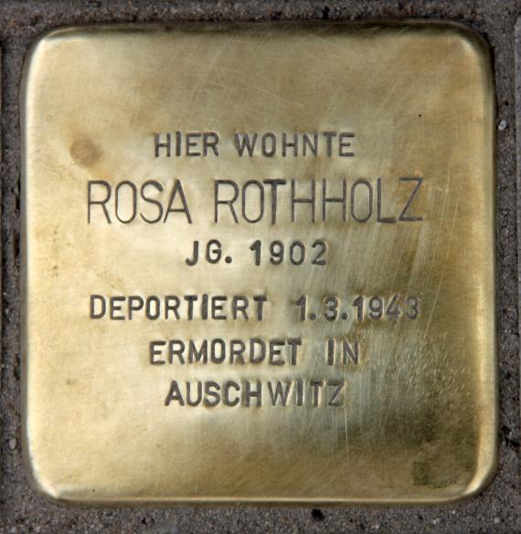 Stolperstein Lasdehner Str 1 (Frhai) Rosa Rothholz