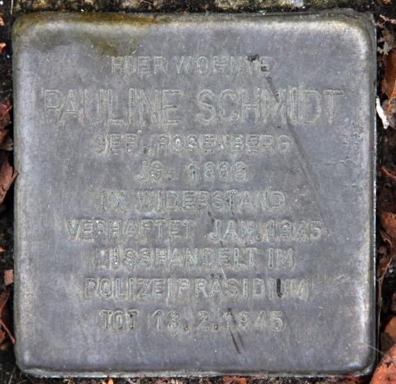 Stolperstein Lengeder Str 8 (Reind) Pauline Schmidt