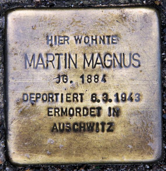 Stolperstein Leonorenstr 79 (Lankw) Martin Magnus