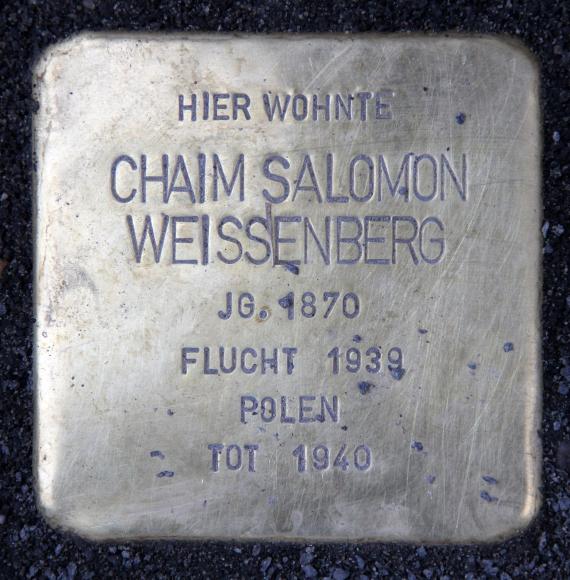 Stolperstein Linienstr 13 (Mitte) Chaim Salomon Weissenberg