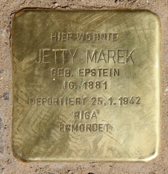 Stolperstein Linienstr 50 (Mitte) Jetty Marek
