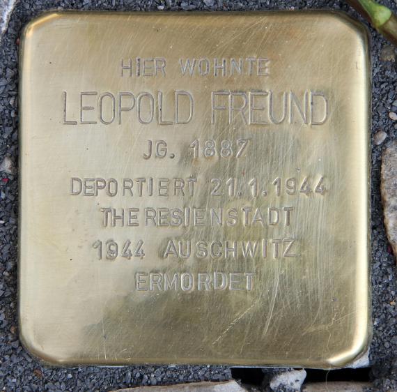 Stolperstein Linienstr 64 (Mitte) Leopold Freund