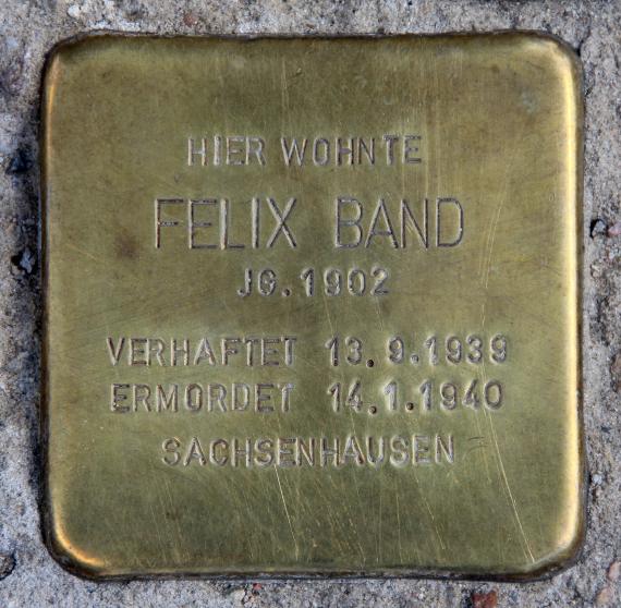 Stolperstein Littenstr 3 (Mitte) Felix Band