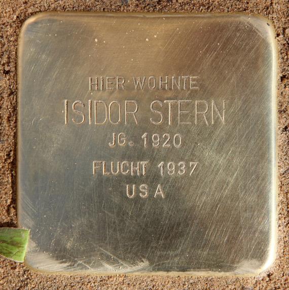 Stumbling Stone Lottumstr 6 (Prenz) Isidor Stern
