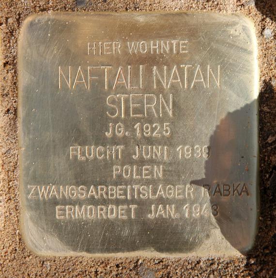 Stolperstein Lottumstr 6 (Prenz) Naftali Natan Stern