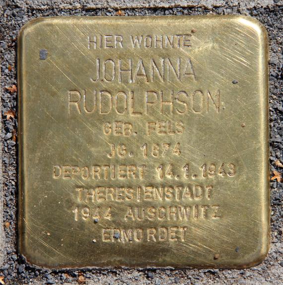 Stolperstein Ludolfingerweg 35 (Frohn) Johanna Rudolphson