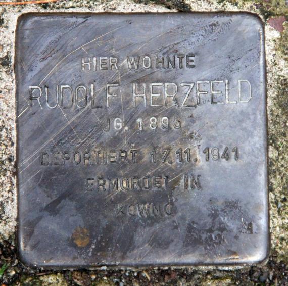 Stolperstein Ludolfingerweg 42 (Frohn) Rudolf Herzfeld