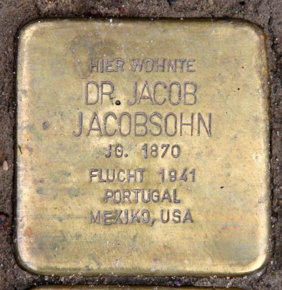 Stolperstein Luisenstr 65 (Mitte) Jacob Jacobsohn