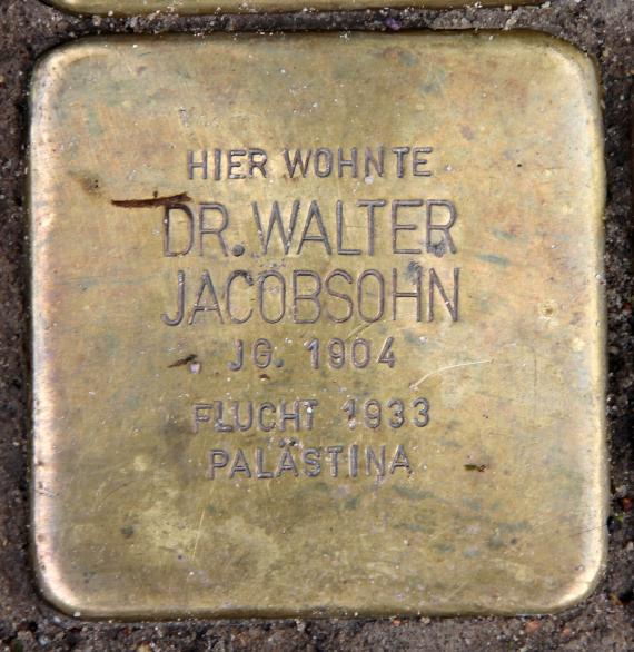 Stolperstein Luisenstr 65 (Mitte) Walter Jacobsohn