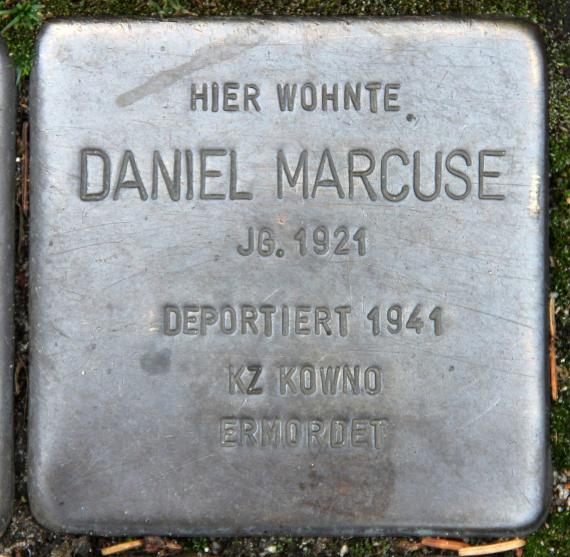 Stolperstein Luisenweg 10 (Reind) Daniel Marcuse