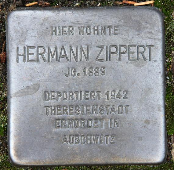 Stolperstein Luisenweg 10 (Reind) Hermann Zippert