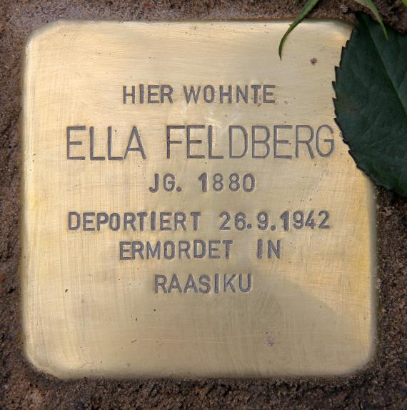 Stolperstein Luitpoldstr 13 (Schön) Ella Feldberg