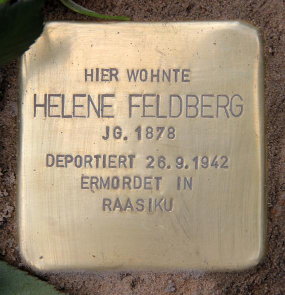 Stolperstein Luitpoldstr 13 (Schön) Helene Feldberg