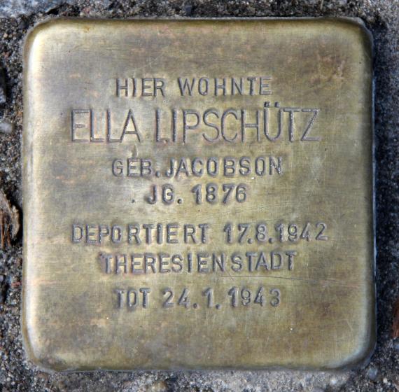 Stolperstein Luitpoldstr 43 (Schön) Ella Lipschütz
