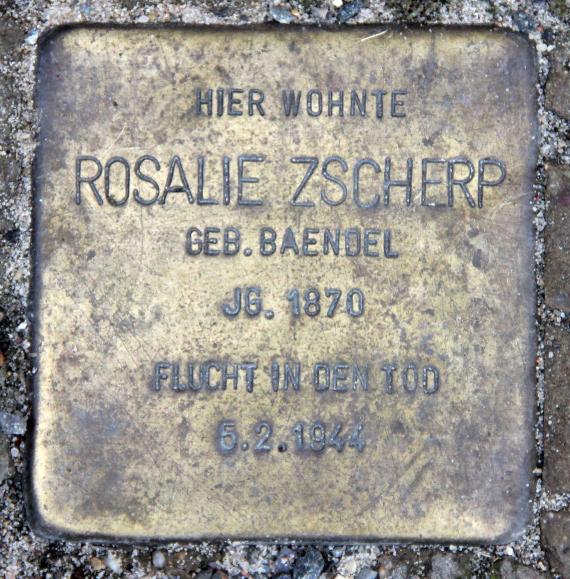 Stolperstein Märkisches Ufer 12 (Mitte) Rosalie Zscherp