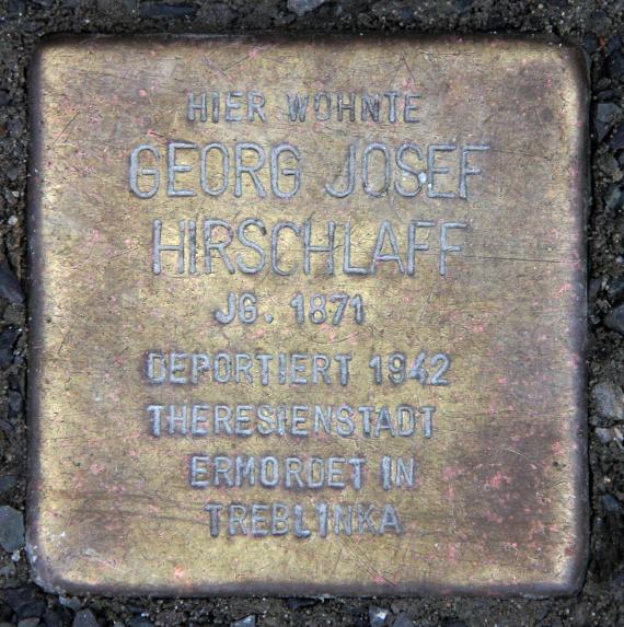 Stolperstein Märkisches Ufer 16 (Mitte) Georg Josef Hirschlaff
