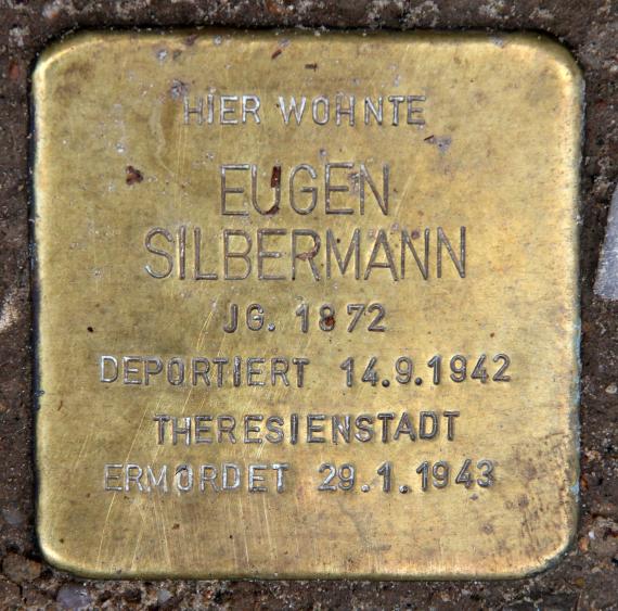 Stumbling Stone Münchener Str 16 (Schön) Eugen Silbermann