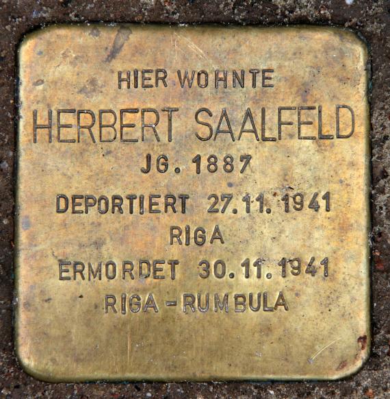 Stumbling Stone Münchener Str 16 (Schön) Herbert Saalfeld
