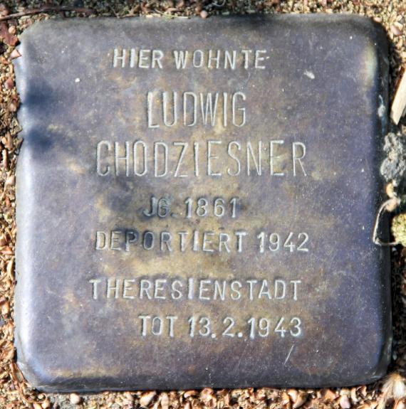 Stolperstein Münchener Str 18a (Schön) Ludwig Chodziesner