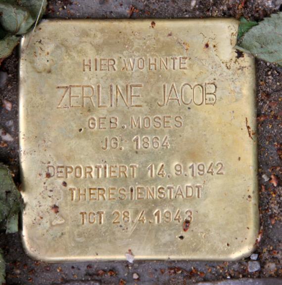 Stolperstein Münchener Str 6 (Schön) Zerline Jacob