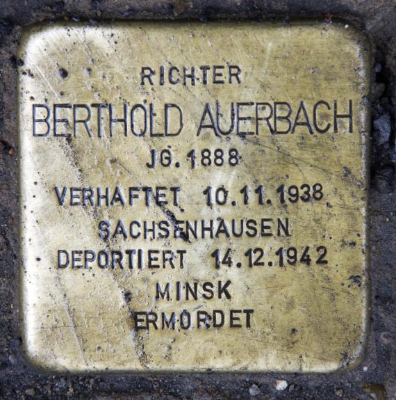 Stolperstein Magdeburger Platz 1 (Tierg) Berthold Auerbach