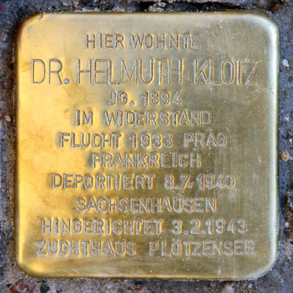 Stolperstein Manfred-von-Richthofen-Str 221 (Templ) Helmut Klotz