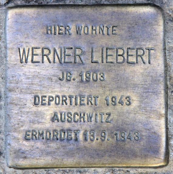Stolperstein Manfred-von-Richthofen-Str 9 (Templ) Werner Liebert