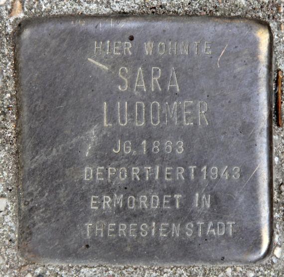 Stolperstein Marchlewskistr 28 (Friedh) Sara Ludomer