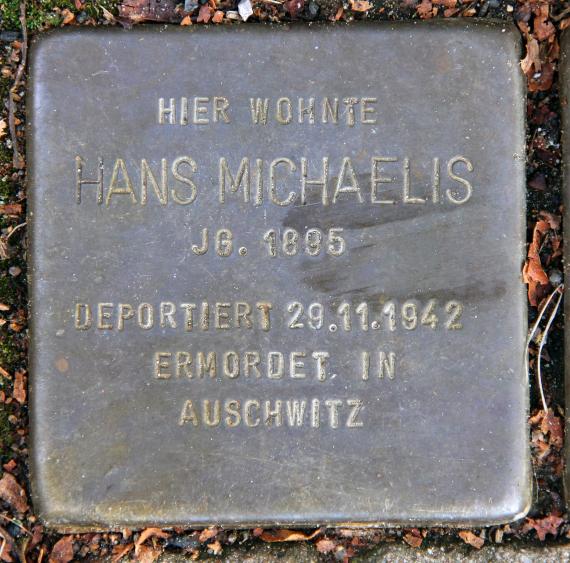 Stolperstein Markgrafenstr 64 (Frohn) Hans Michaelis