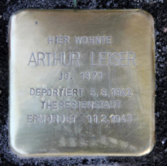 Stolperstein Martin-Luther-Str 107 (Schön) Arthur Leiser
