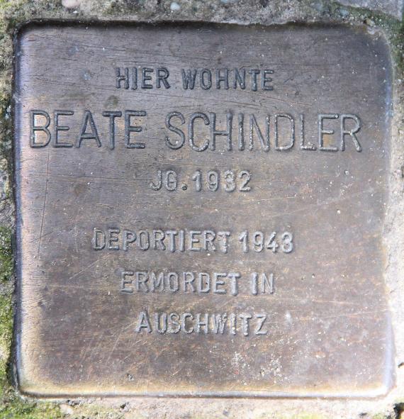 Stumbling Stone Martin-Luther-Str 127 (Schöb) Beate Schindler
