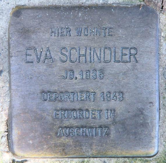Stumbling Stone Martin-Luther-Str 127 (Schöb) Eva Schindler