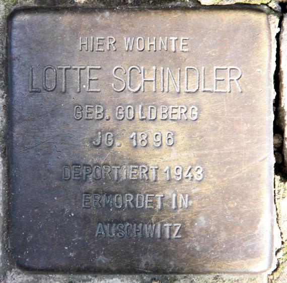 Stumbling Stone Martin-Luther-Str 127 (Schöb) Lotte Schindler