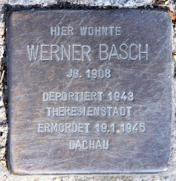 Stolperstein Martin-Luther-Str 53 (Schön) Werner Basch