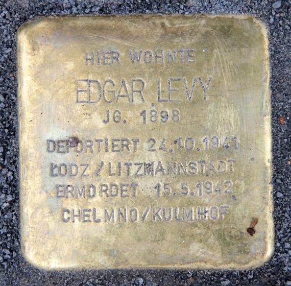 Stolperstein Martin-Luther-Str 65 (Schön) Edgar Levy