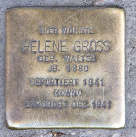Stolperstein Martin-Luther-Str 65 (Schön) Helene Gross