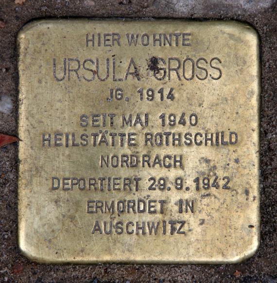 Stolperstein Martin-Luther-Str 65 (Schön) Ursula Gross