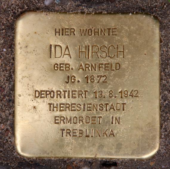 Stolperstein Martin-Luther-Str 84 (Schön) Ida Hirsch