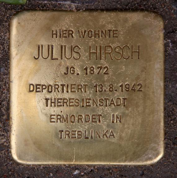 Stolperstein Martin-Luther-Str 84 (Schön) Julius Hirsch