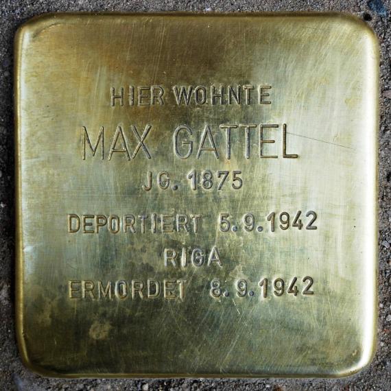 Stolperstein Max Gattel Prinzenallee 58 6534